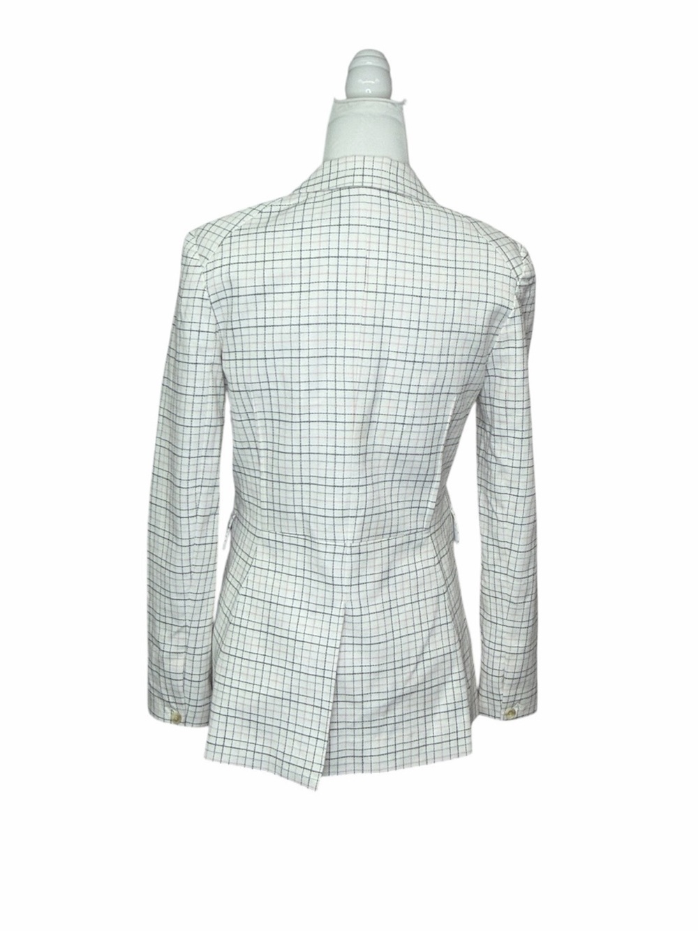 1. State Windowpane One Button Blazer Jacket - Picture 4 of 6